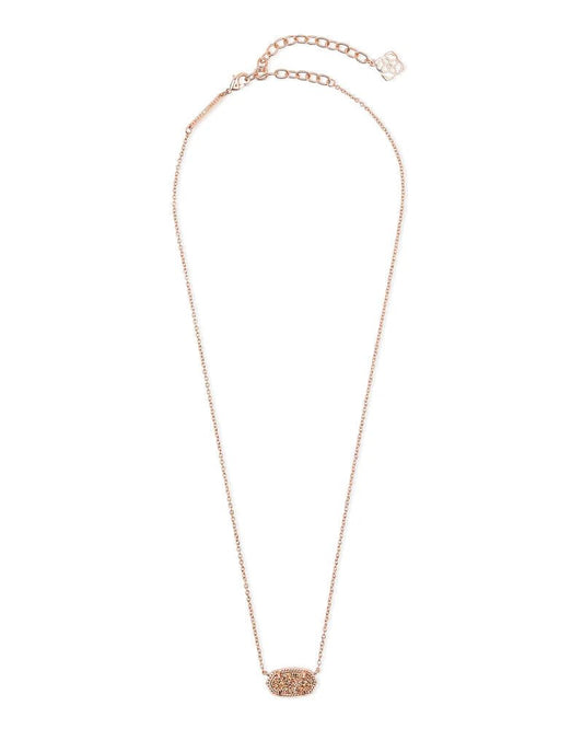 Elisa 20" RSG Rose Gold Drusy Necklace - She Chester