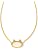 Elisa Cat Necklace - Gold Iridescent Drusy - She Chester