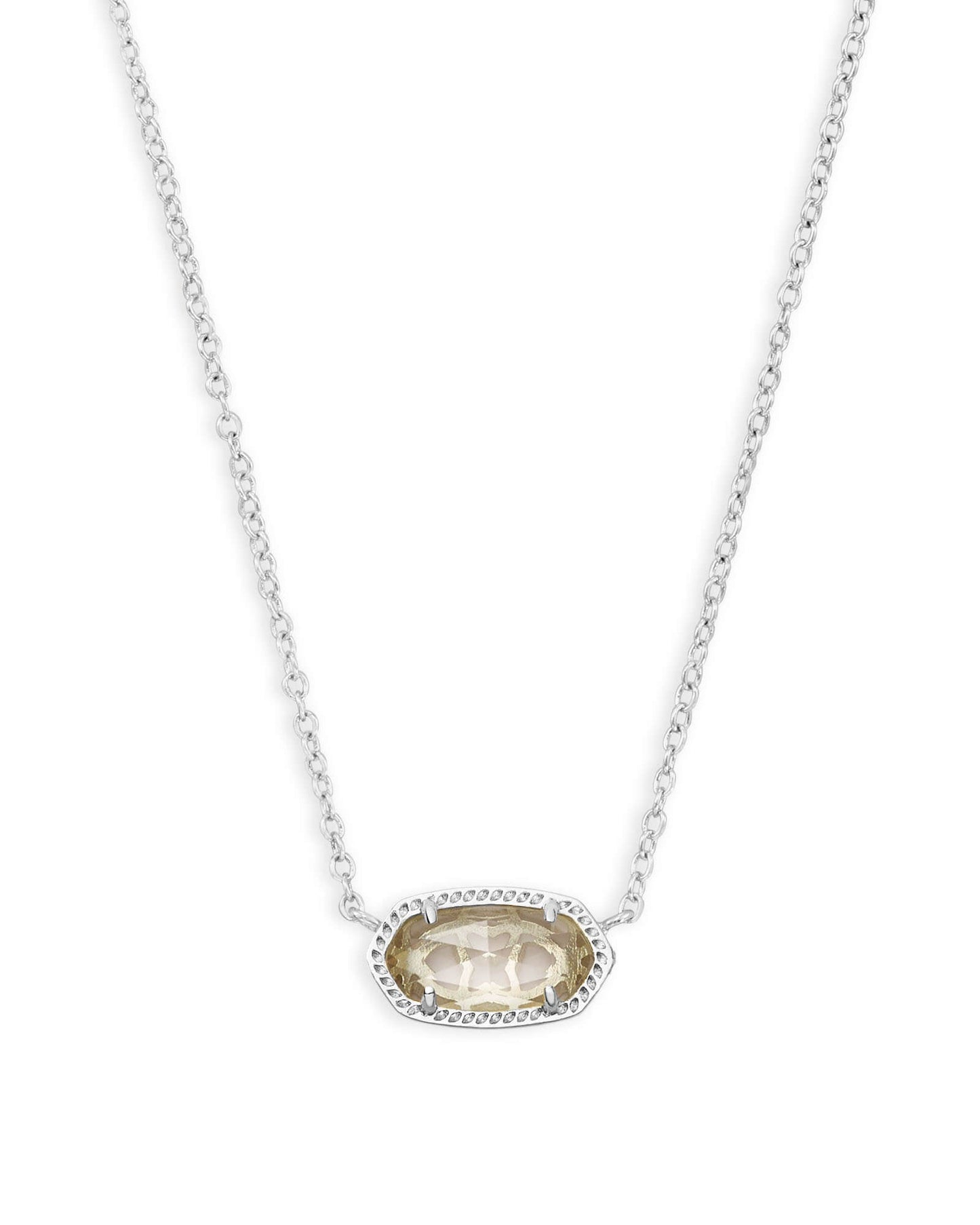 Elisa Clear Stone Silver Chain - She Chester