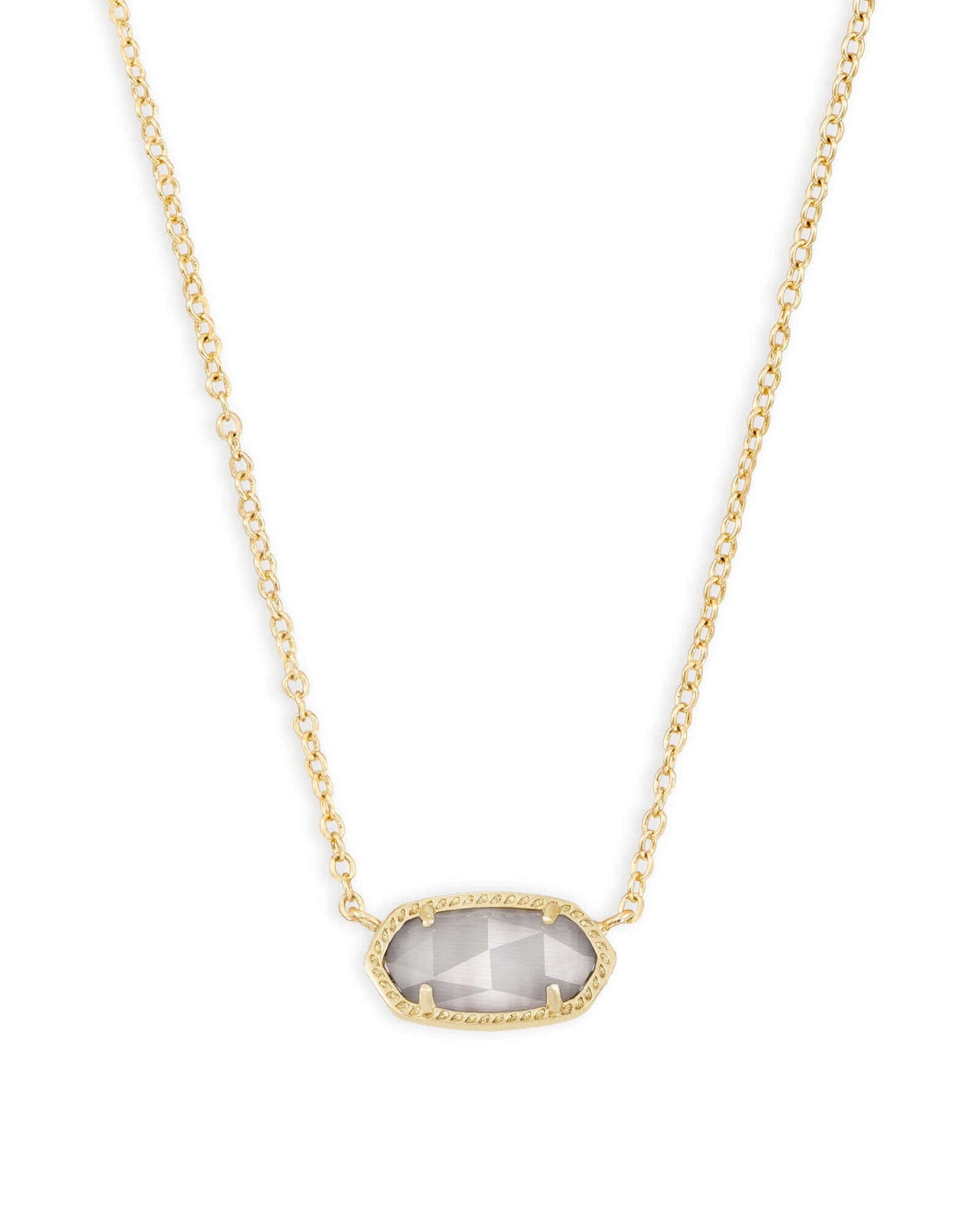 Elisa Gold Slate Cat's Eye Necklace - She Chester