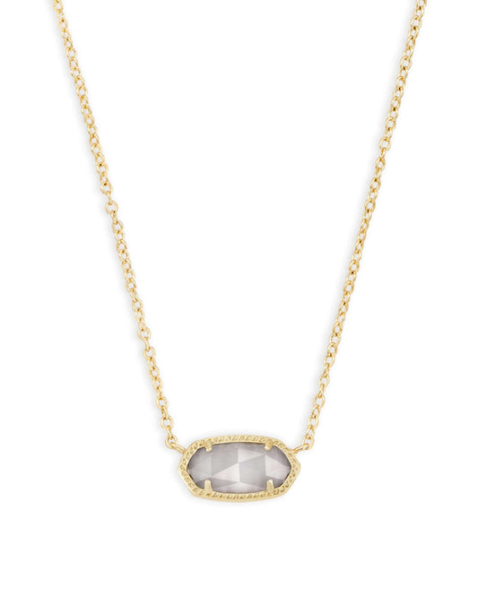 Elisa Gold Slate Cat's Eye Necklace - She Chester