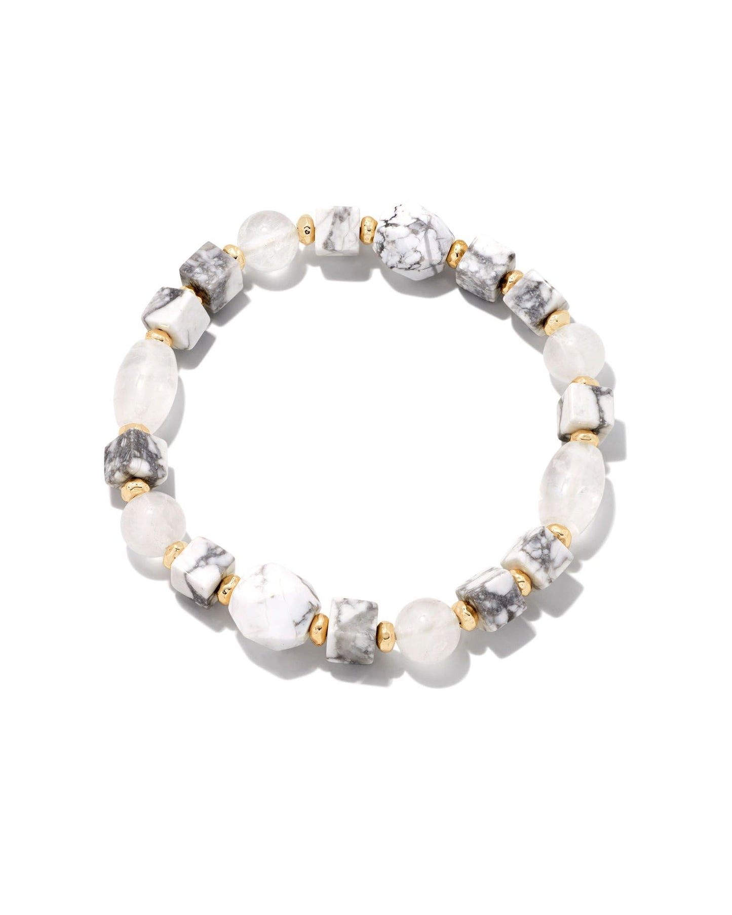 Ember Stretch Bracelet - White Howlite - She Chester