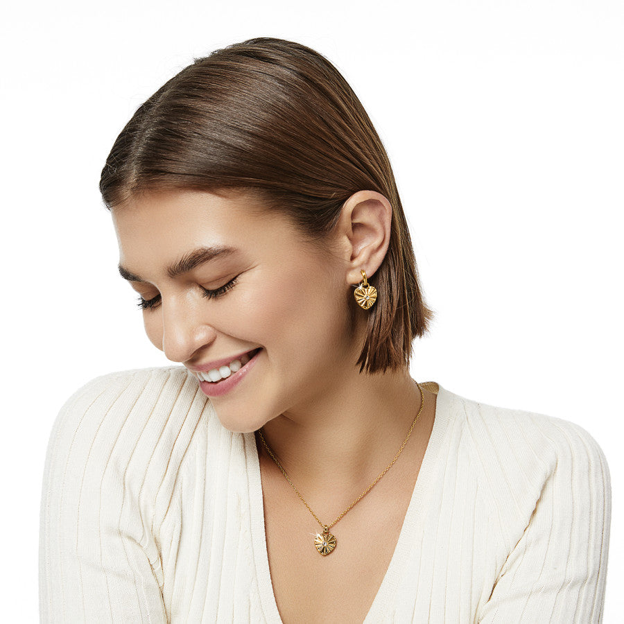 Esprit Gold Heart Small Necklace - JM7364