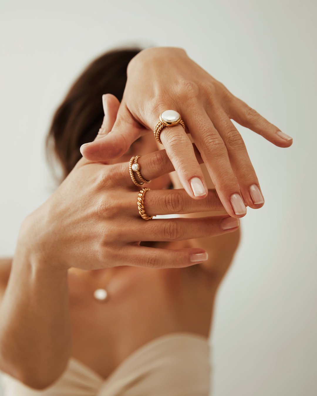 Gold Small Twisted Ring -