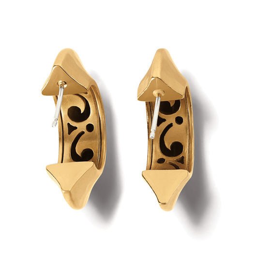 Mystic Moon Gold Hoop Earrings - JA9319