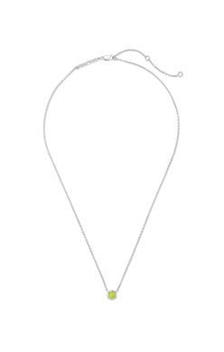 DAVIE PENDANT NECKLACE STERLING SILVER GREEN PERIDOT