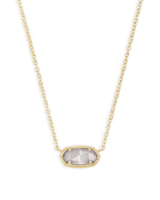 Elisa Gold Slate Cat's Eye Necklace
