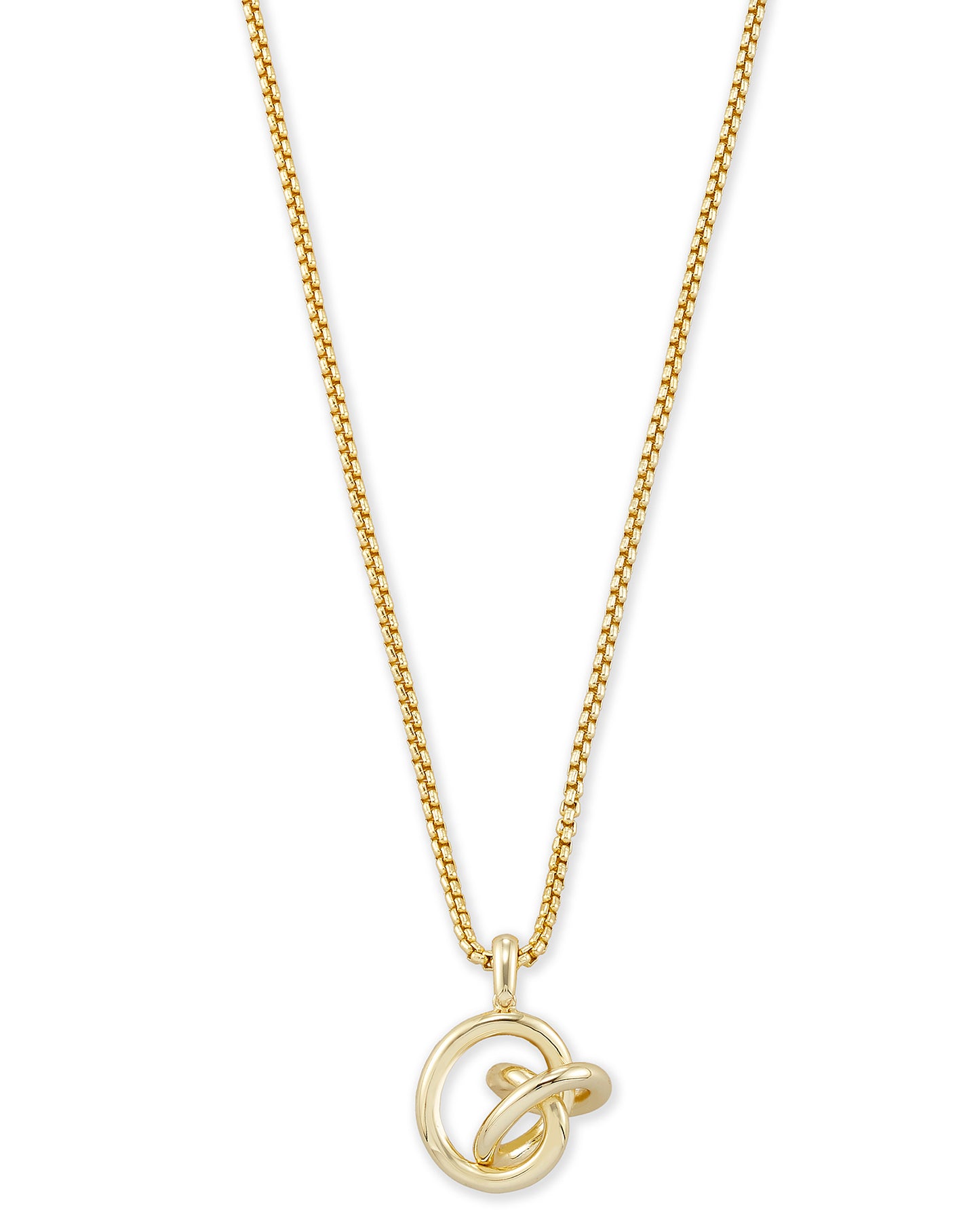 Presleigh Love Knot Pendant Necklace In Gold
