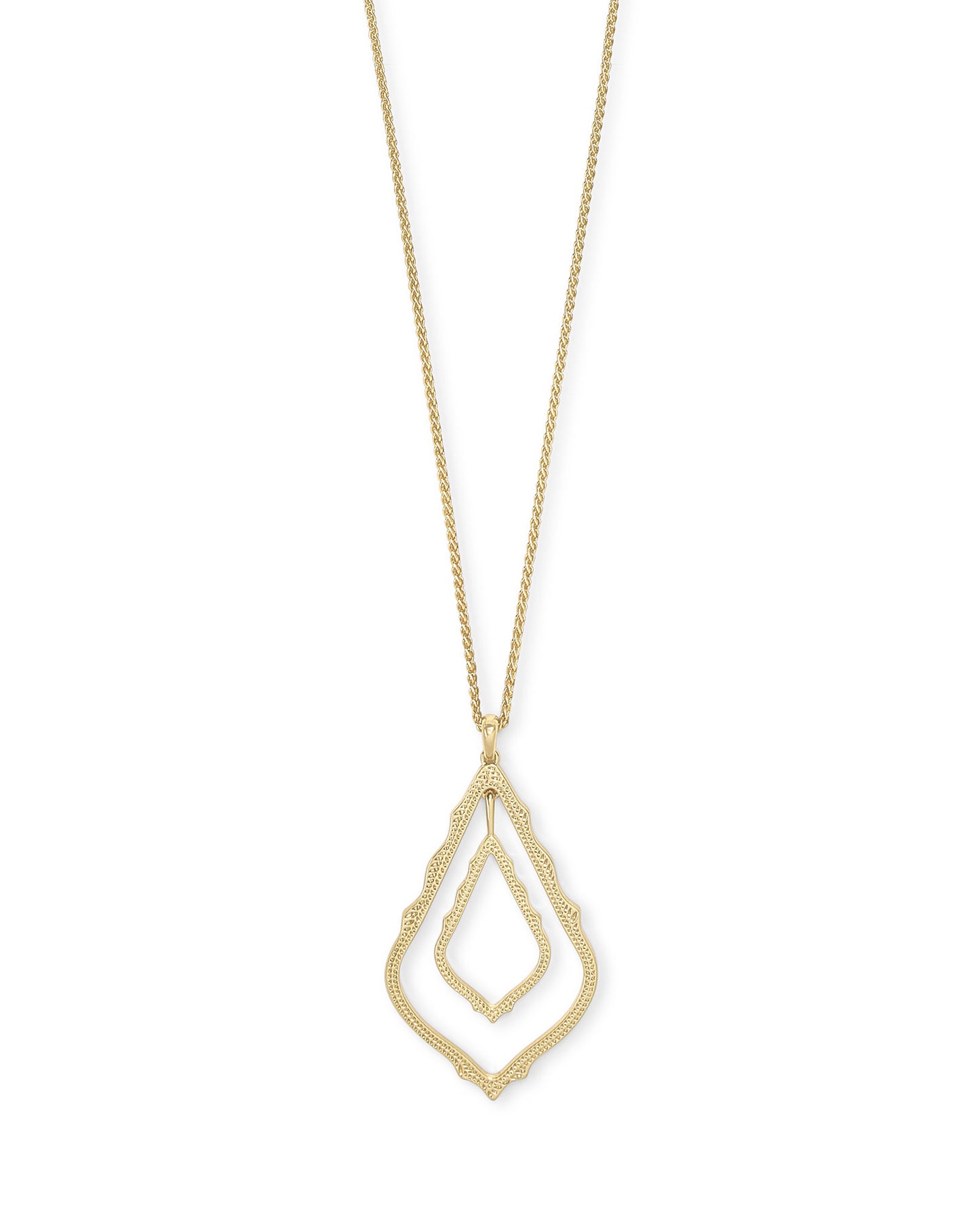Simon Long Pendant Necklace In Gold