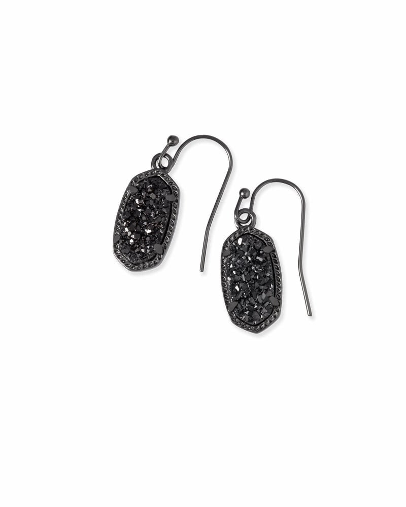 Lee Earring Gunmetal Black Drusy - She Chester