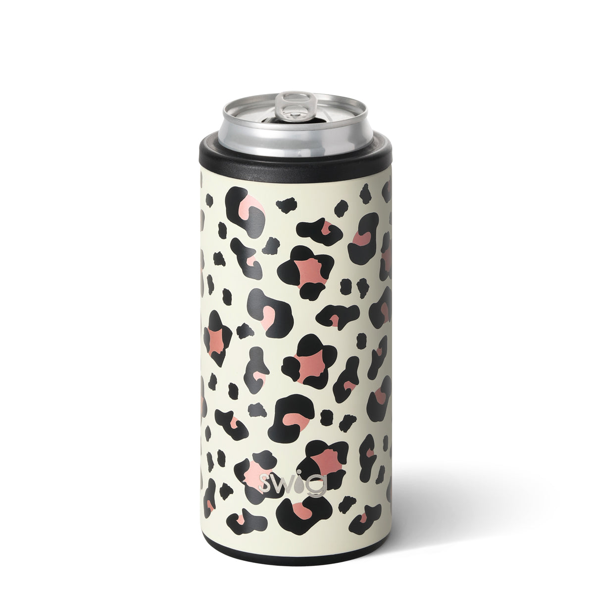 Luxy Leopard Skinny Can Cooler
