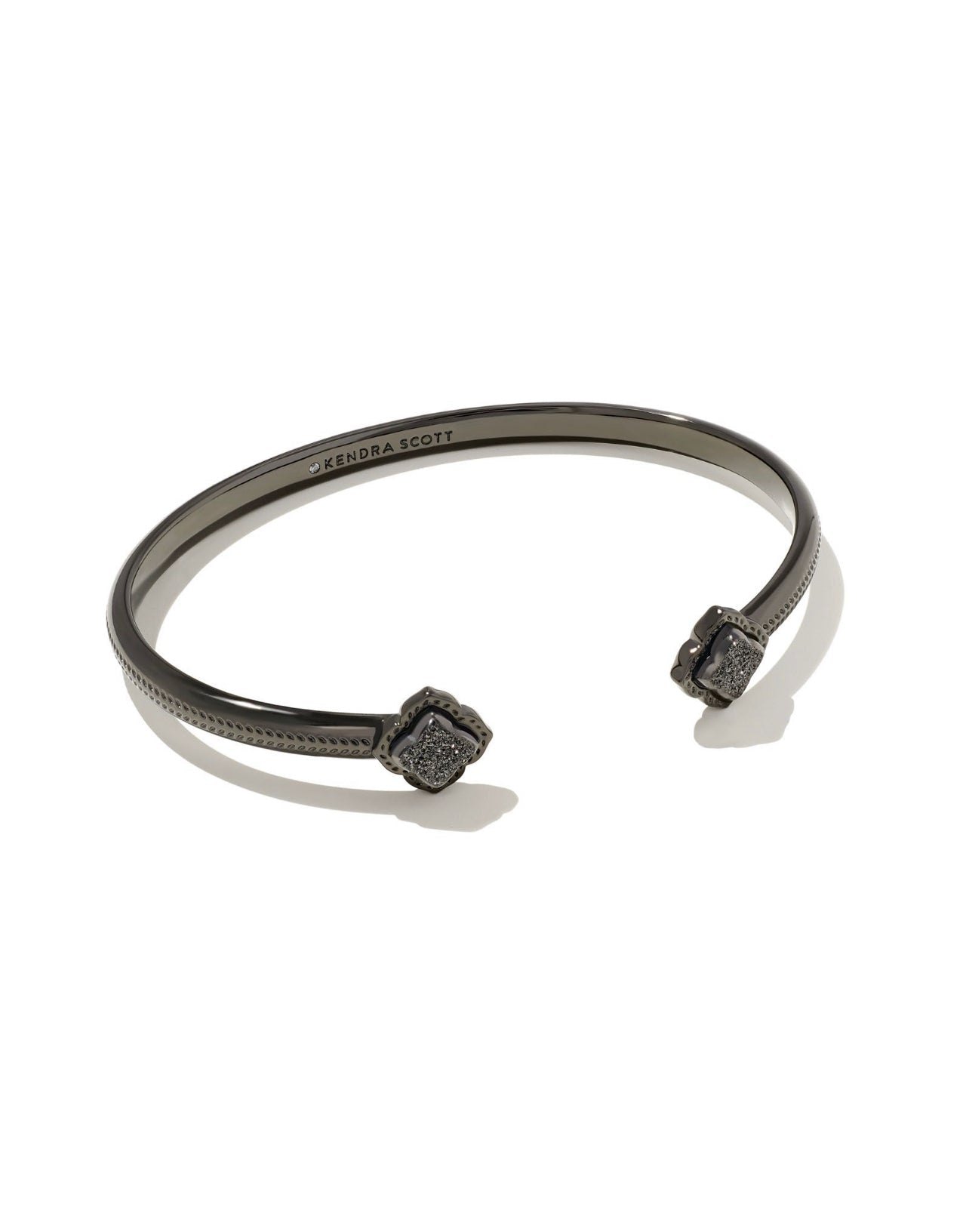 Mallory Cuff Black Gunmetal Drusy - She Chester