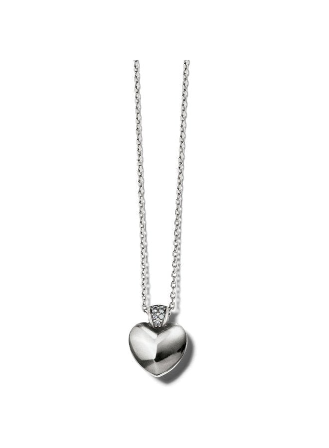 Meridian Silver Heart Necklace - JM7291 - She Chester