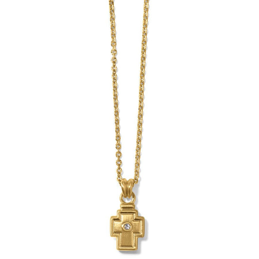 Meridian Zenth Gold Cross Necklace - JM7373 - She Chester