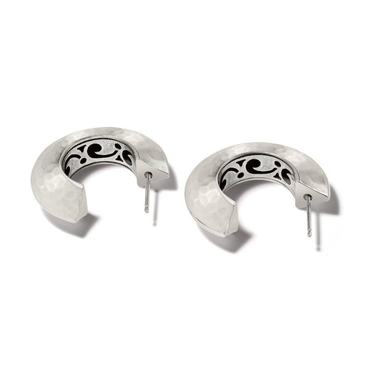 Mystic Moon Silver Hoop Earrings - JA9316 - She Chester