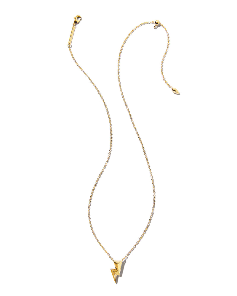 Bolt Gold Pendant Necklace