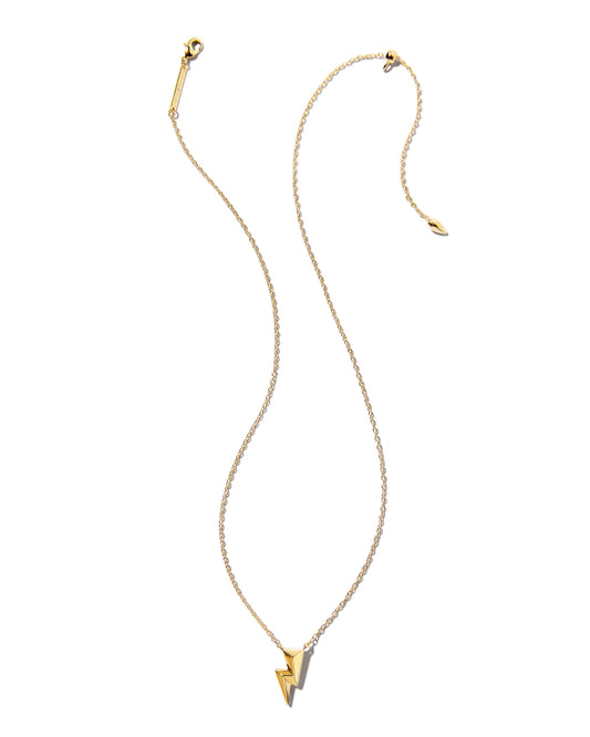 Bolt Gold Pendant Necklace