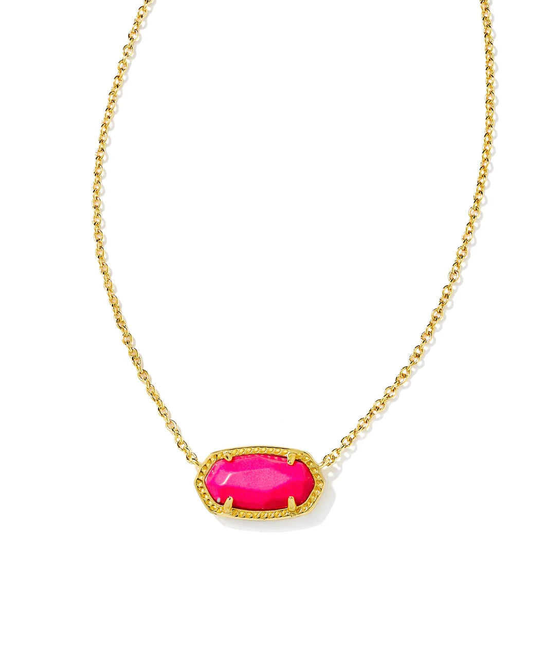 Elisa Necklace Gold Neon Pink