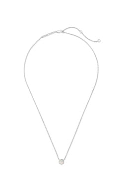 DAVIE PENDANT NECKLACE STERLING SILVER WHITE OPAL