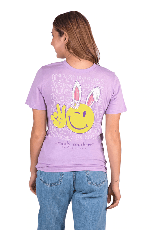 Purple Smile Bunny SS Tee - She Chester