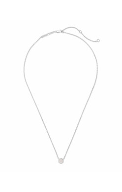 DAVIE PENDANT NECKLACE STERLING SILVER RAINBOW MOONSTONE