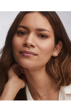 DAVIE PENDANT NECKLACE 18K GOLD VERMEIL ROCK CRYSTAL