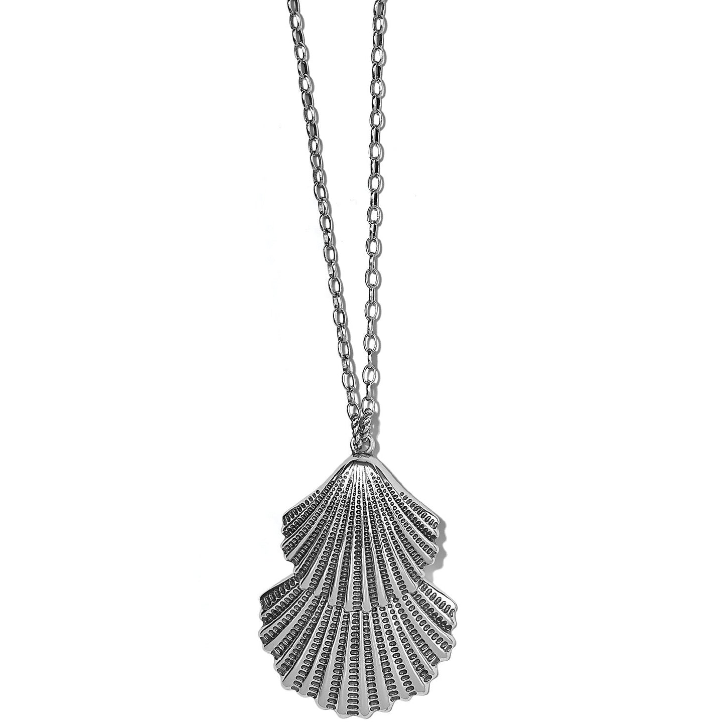 Silver Shells Long Necklace - JM6350 - She Chester