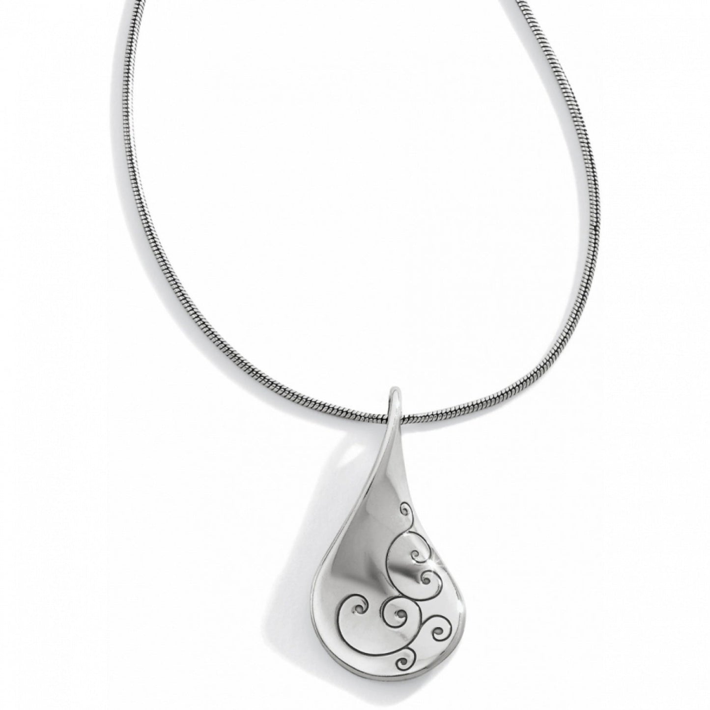 Silver Twirl Necklace - She Chester