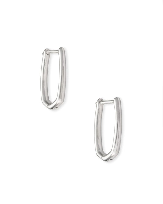 Ellen Huggie Earrings Sterling Silver