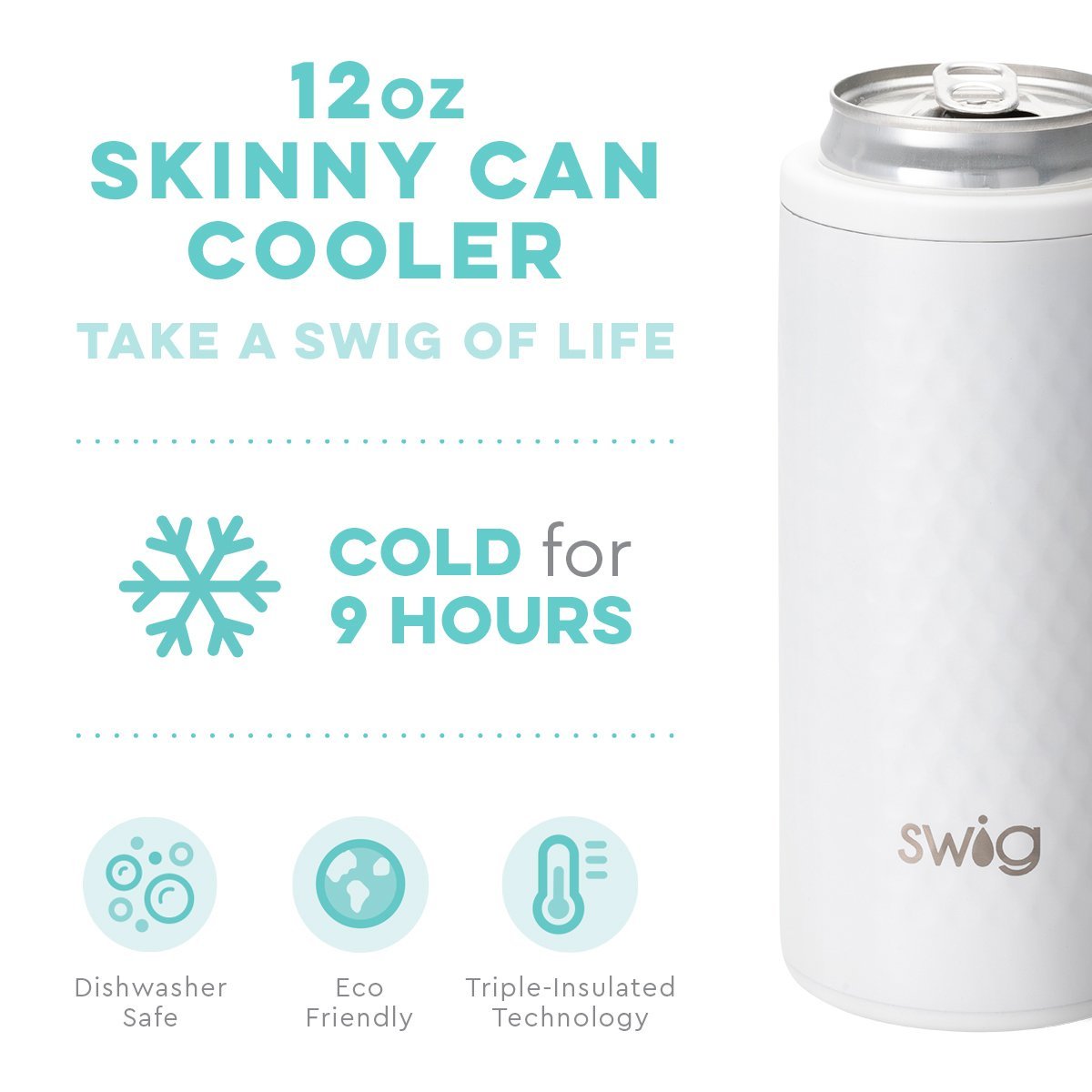 Golf Par-Tee Skinny Can Cooler