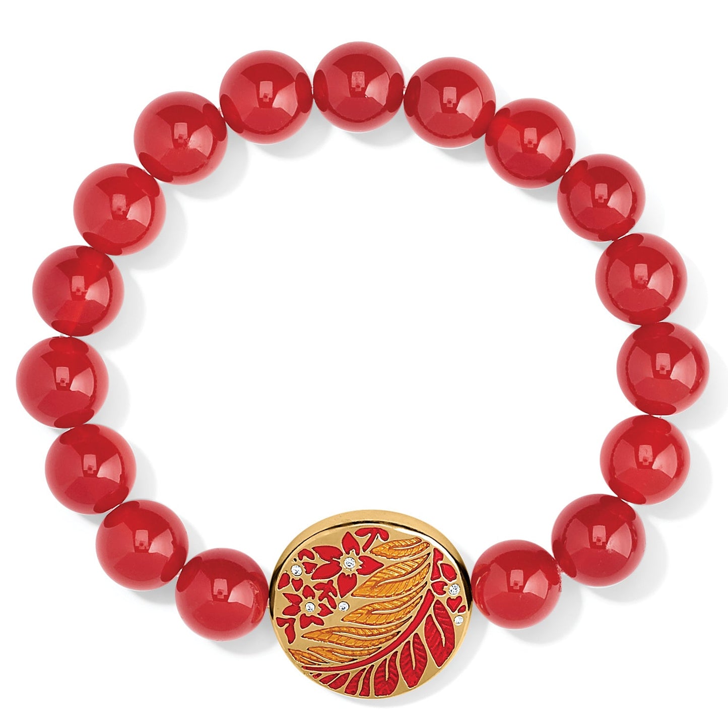 Terra Red Beaded Bracelet - JF0020 - She Chester