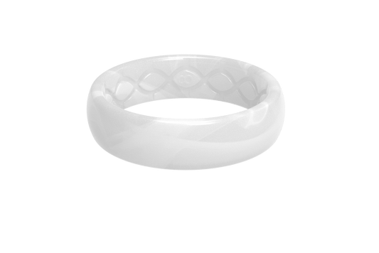 Thin Pearl Groove Ring - She Chester