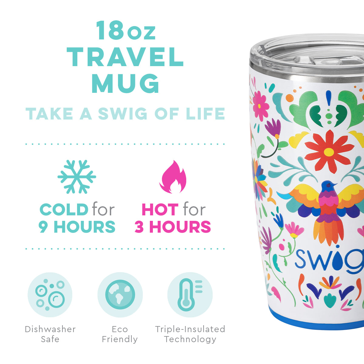 Viva Fiesta Travel Mug (18oz)