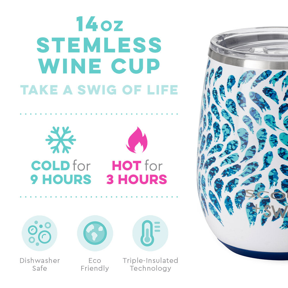 Swim School 14oz Stemless Wine