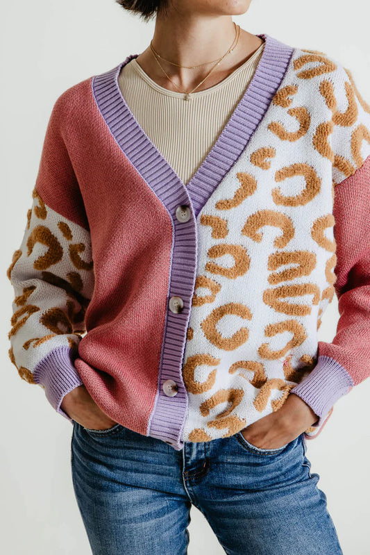 SS Groovy Leopard Cardigan -