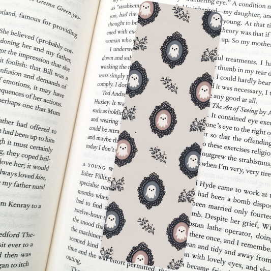 Ghost Portraits Bookmark – Soft Matte Laminated 