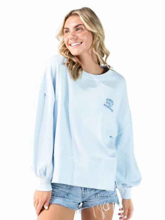 Surf Sand Ribbed SS Pullover