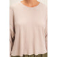 Mineral Wash Waffle Open Back Top