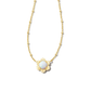 Susie Short Gold White Opal