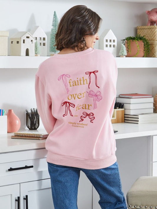 Faith Embroidered SS Pullover