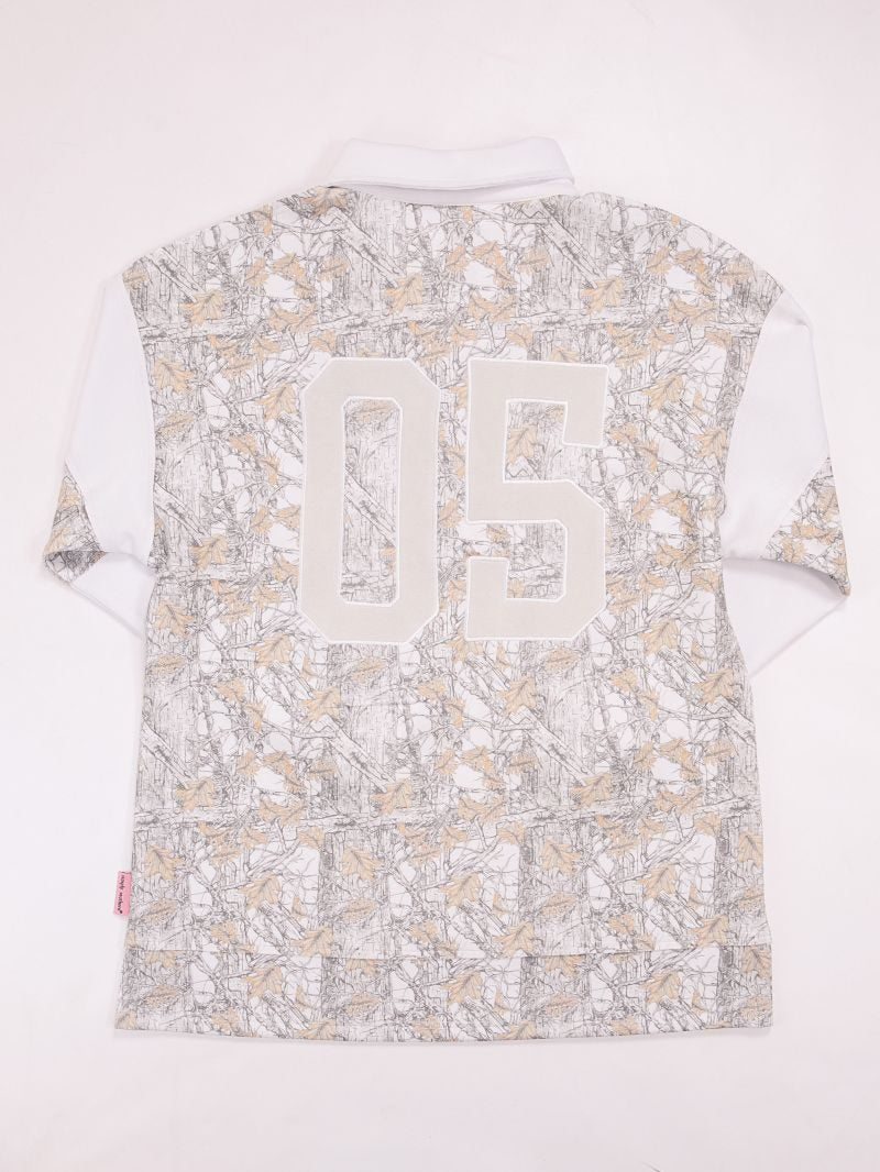 Varsity Polo SS Camo White