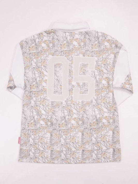 Varsity Polo SS Camo White