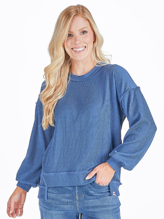 Knit Amber Pullover - Dark Blue