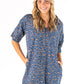 Denim Cheetah Print Shirt -