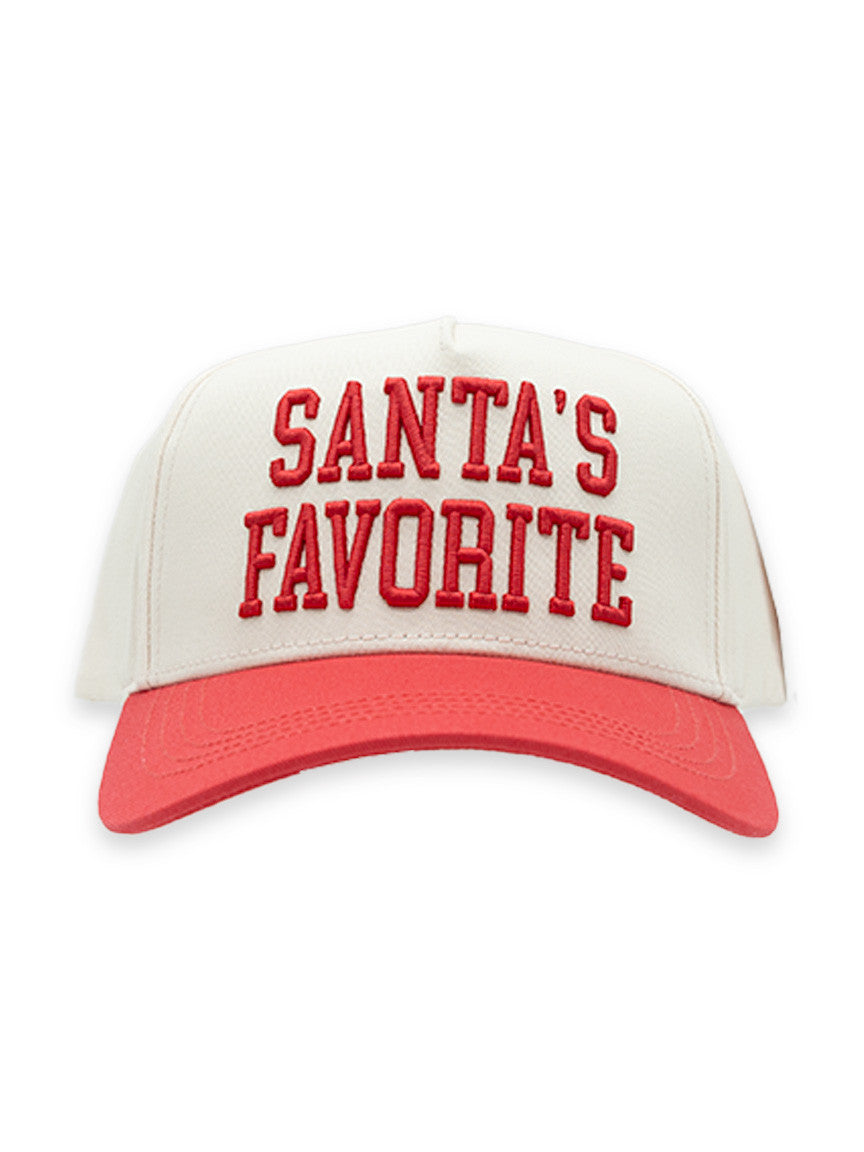Santa's Favorite Red Baseball Hat