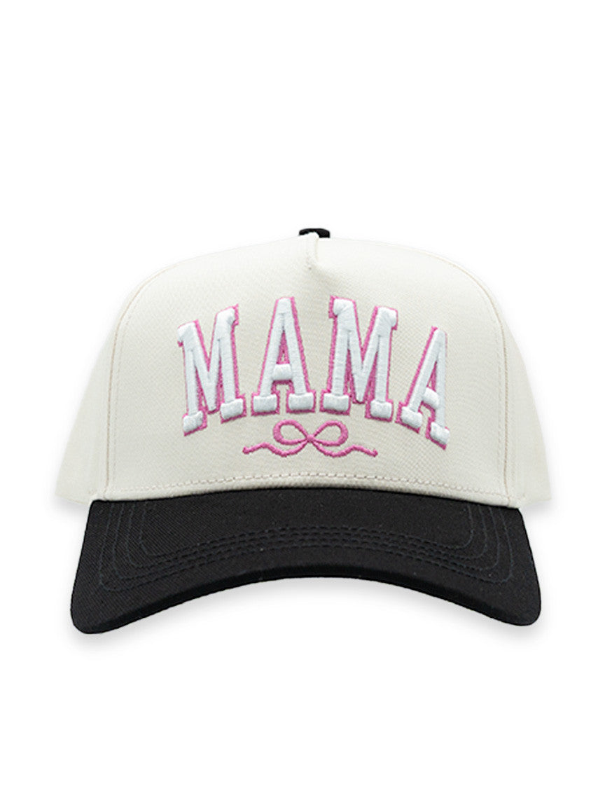 Mama Pink Black Hat