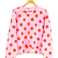 Pink & Red Polka Dot Crew