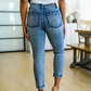 Hi Rise Destroy BF Jeans -