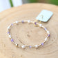 Pearl Sincerity Pattern 4mmBead Bracelet - Amethyest