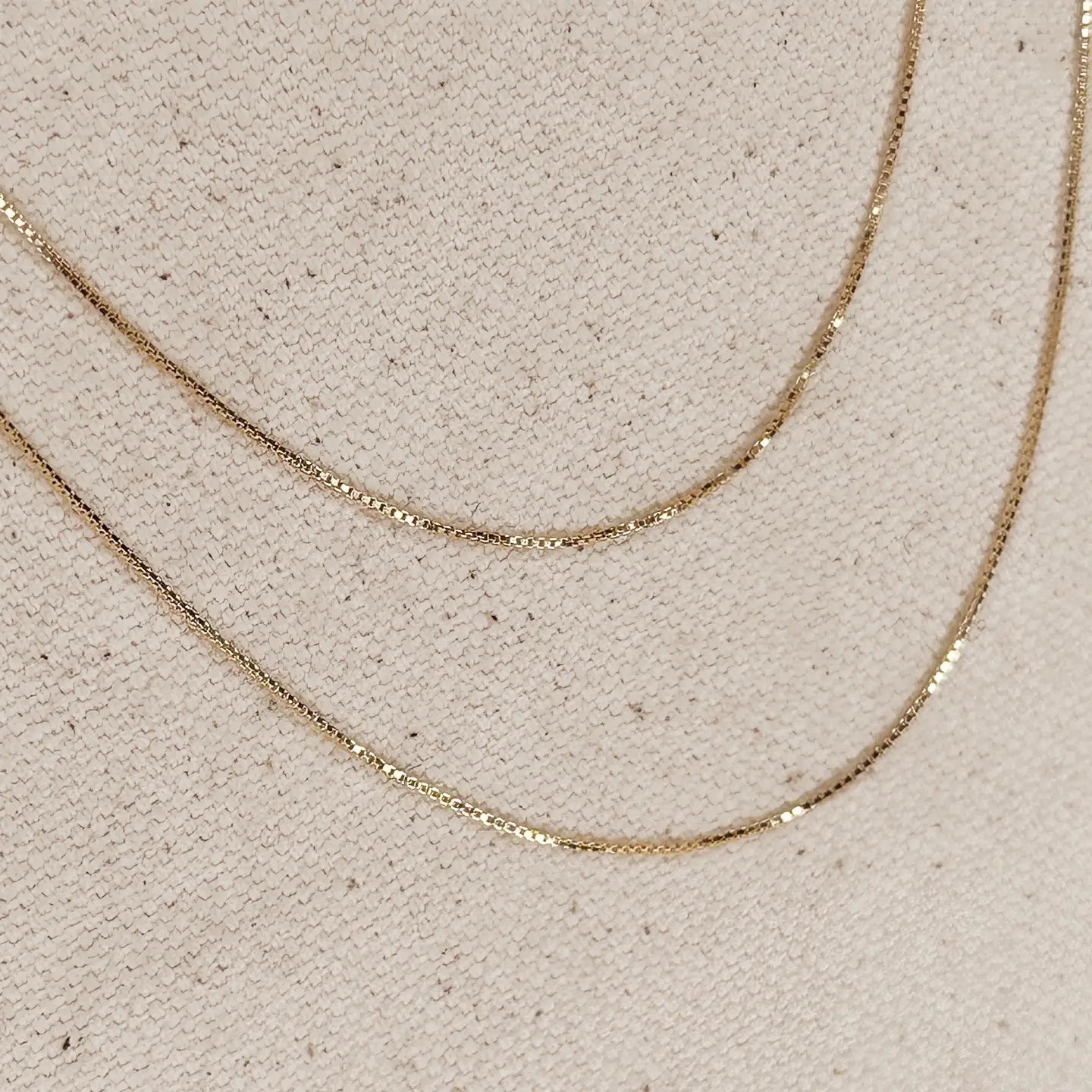 0.5 Box Chain 18k GF - She Chester